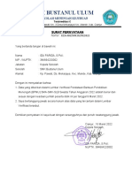 SURAT PERNYATAAN SMK BUSTANUL ULUM