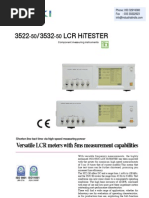 Hioki 3532 50 LCR Meter