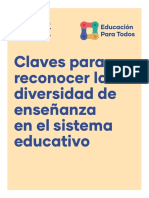 Claves para Identificar Diversificación Enseñanza