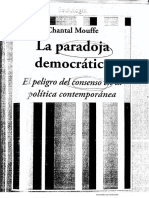 MOUFFE, C. - La paradoja democrática