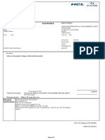 HCL Singapore Pte Limited: Tax Invoice