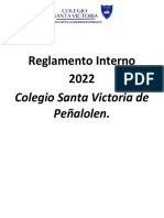 Reglamento Interno Colegio Santa Victoria.