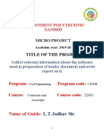 Title of The Project: Government Polytechnic Nanded