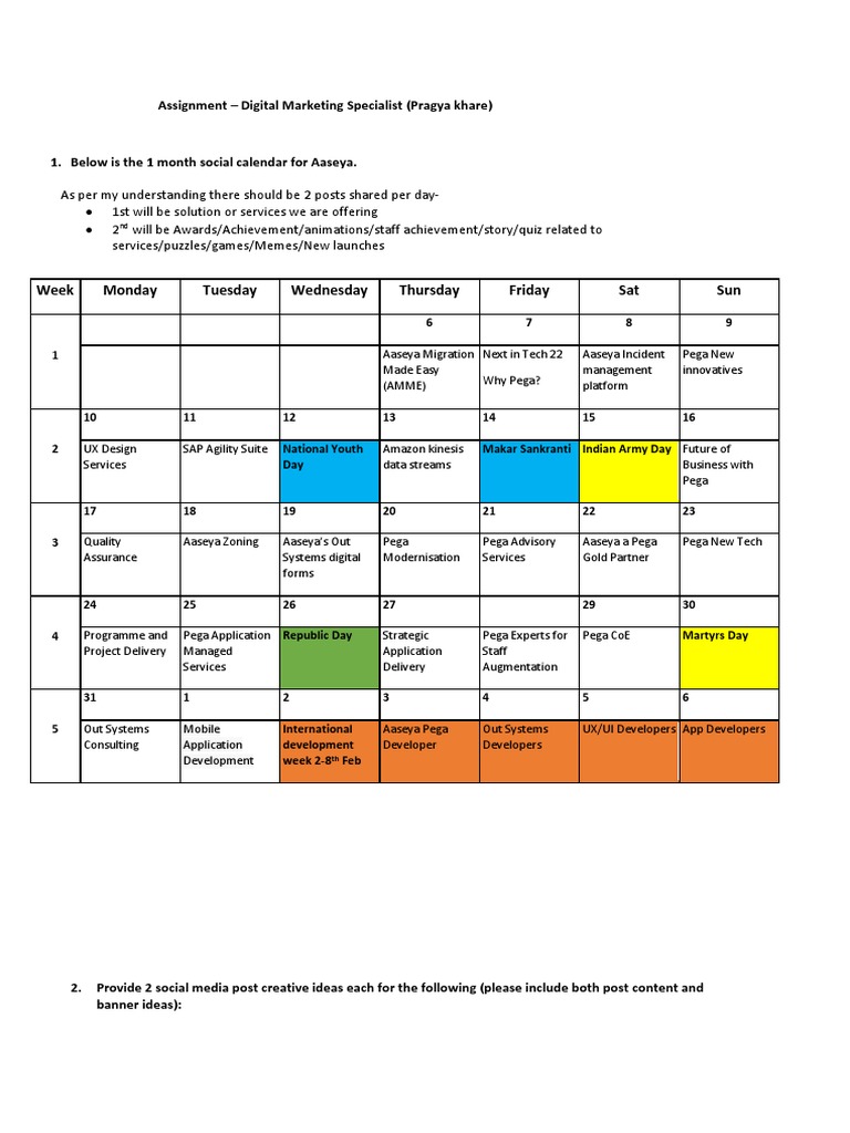 Pragya Assignment - Digital Marketing Specialist | PDF | Search Engine ...