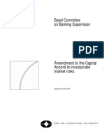 Basel I - Amendment To The Capital Accord To Incorporate Market Risks