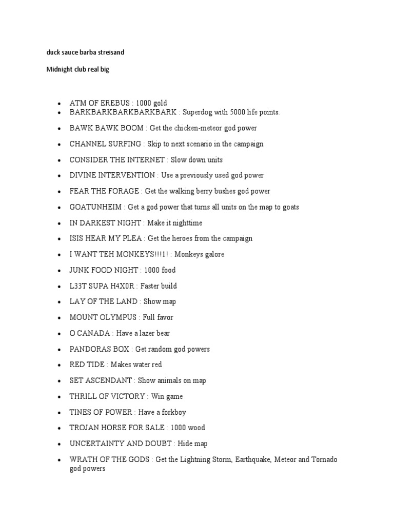 Game Cheat Codes and Powers Guide | PDF