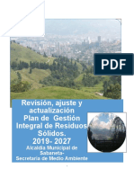 Plan de Gestion Residuos Solidos Sabaneta