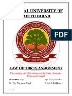 Law of Torts Assignments (Aditya Sinha)