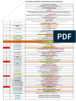 Calendario Unidad Didáctica de Anatomía Humana 2022