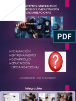 Sesión 2. CONCEPTOS GENERALES DE DESARROLLO Y CAPACITACIÓN ORGANIZACIONAL