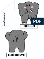 Elephant Flashcard