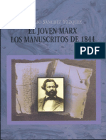 SÁNCHEZ VÁZQUEZ, Adolfo - El Joven Marx. Los Manuscritos de 1844