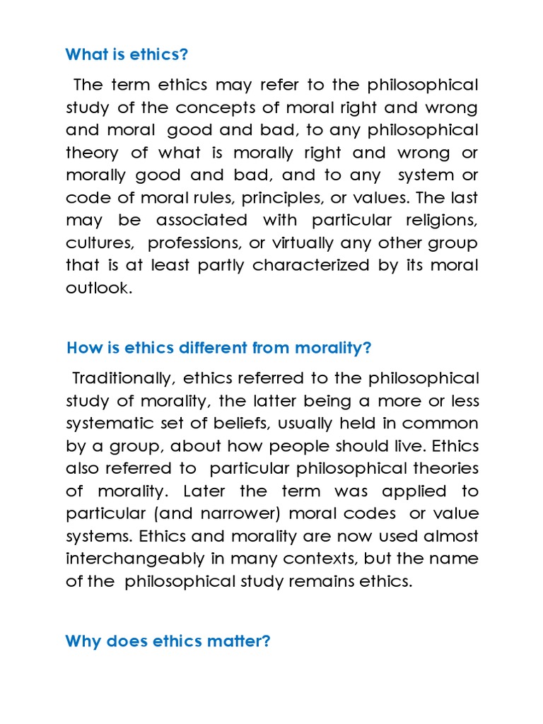 Understanding Ethics and Morality | PDF | Morality | Soul