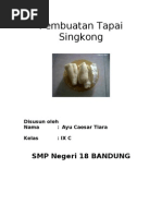 Download 38617837 Laporan Pembuatan Tapai Ketan Dan Tapai Singkong by Ayu Caesar Tiara SN56575343 doc pdf