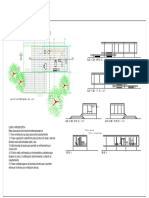 Casa Farnsworth Cad 2D. Plantas y Alzados-Modelo