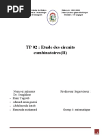 TP 02  Etude des circuits combinatoires(II)