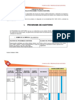 I. Programa de Auditoria: Evidencia: Aa2-Ev2 Taller Programa Y Plan de Auditoría