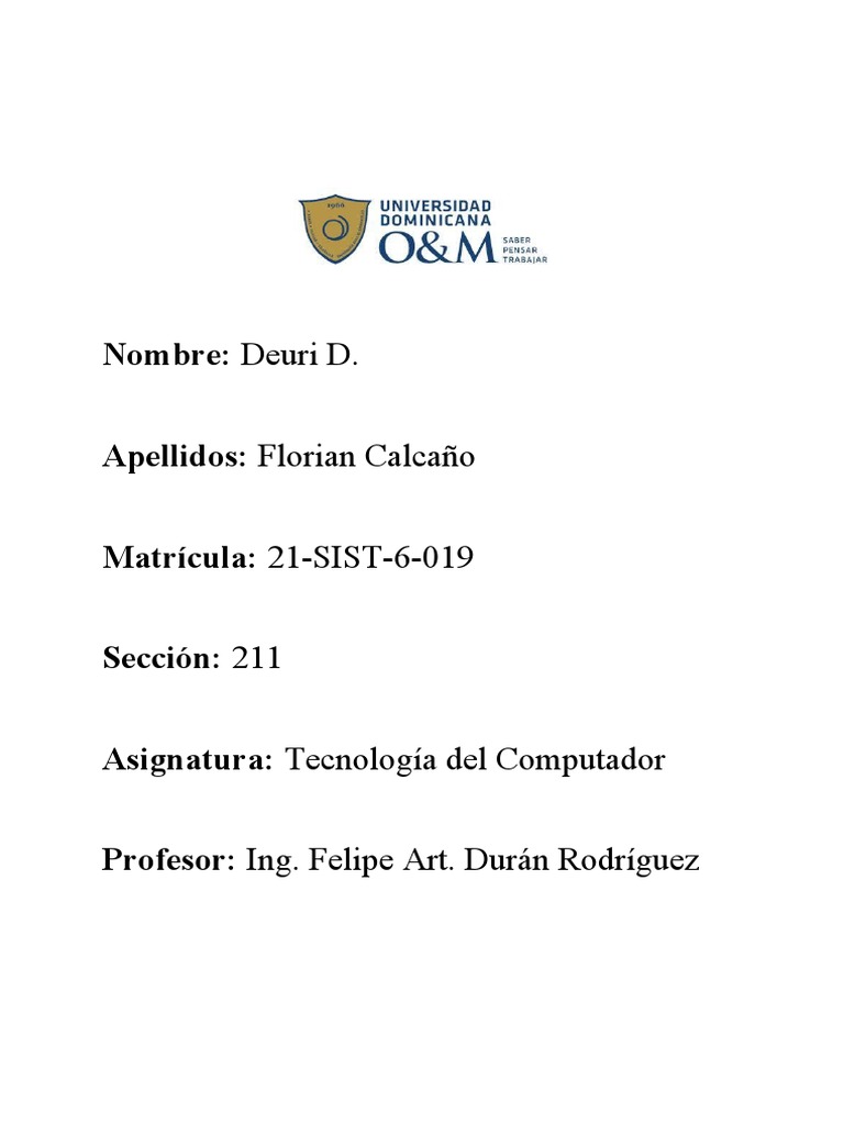 Tema II. Sistemas de Hardware | PDF | Hardware de la computadora ...