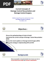 Current Concepts of Damage Control Resuscitation and Damage Control Surgery