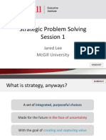 PGSS - Strategic Problem Solving - Session 1 - HANDOUTS