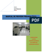 Manual de Proceso Preanalitico Lab. Clínico