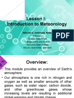 Lesson I: Introduction To Meteorology: Rences G. Gardose, Mabio