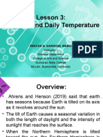 Lesson 3 - Seasons and Daily Temperature
