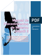 Manual de procedimientos materno infantil ll