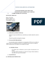 Informe Tecnico Del Servicio Automotriz