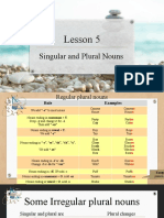 Lesson 05 - Singular and Plural Nouns