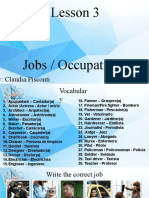 Lesson 03 - Vocabulary Jobs & Occupations