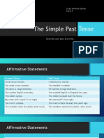 The Simple Past Tense: Licda - Verónica Gómez Curso 4