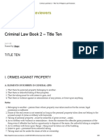 Criminal Law Book 2 - Title Ten - Philippine Law Reviewers