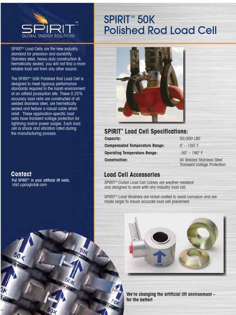 Brochure Spirit 50K Load Cell | PDF
