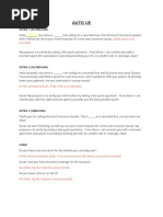 Auto Insurance Script | PDF