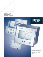 Simeas P Power Meter: Power Quality Catalog SR 10.3.1 2001