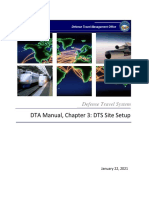 DTA Manual, Chapter 3: DTS Site Setup: Defense Travel System