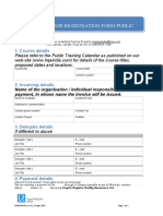 Registration form