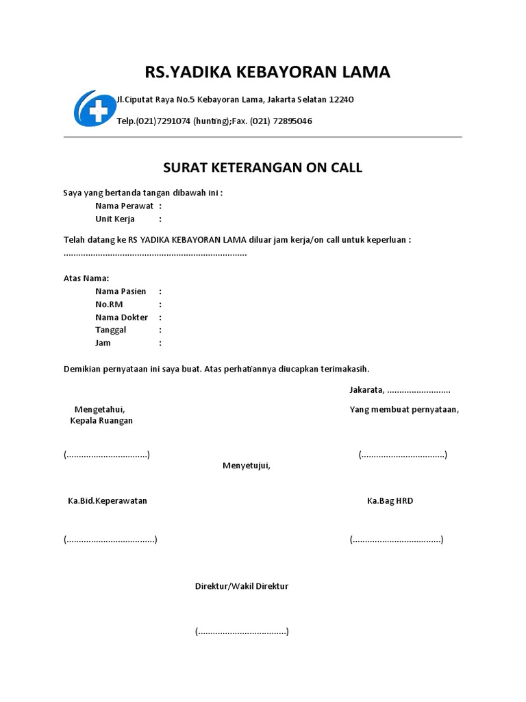 Surat On Call | PDF