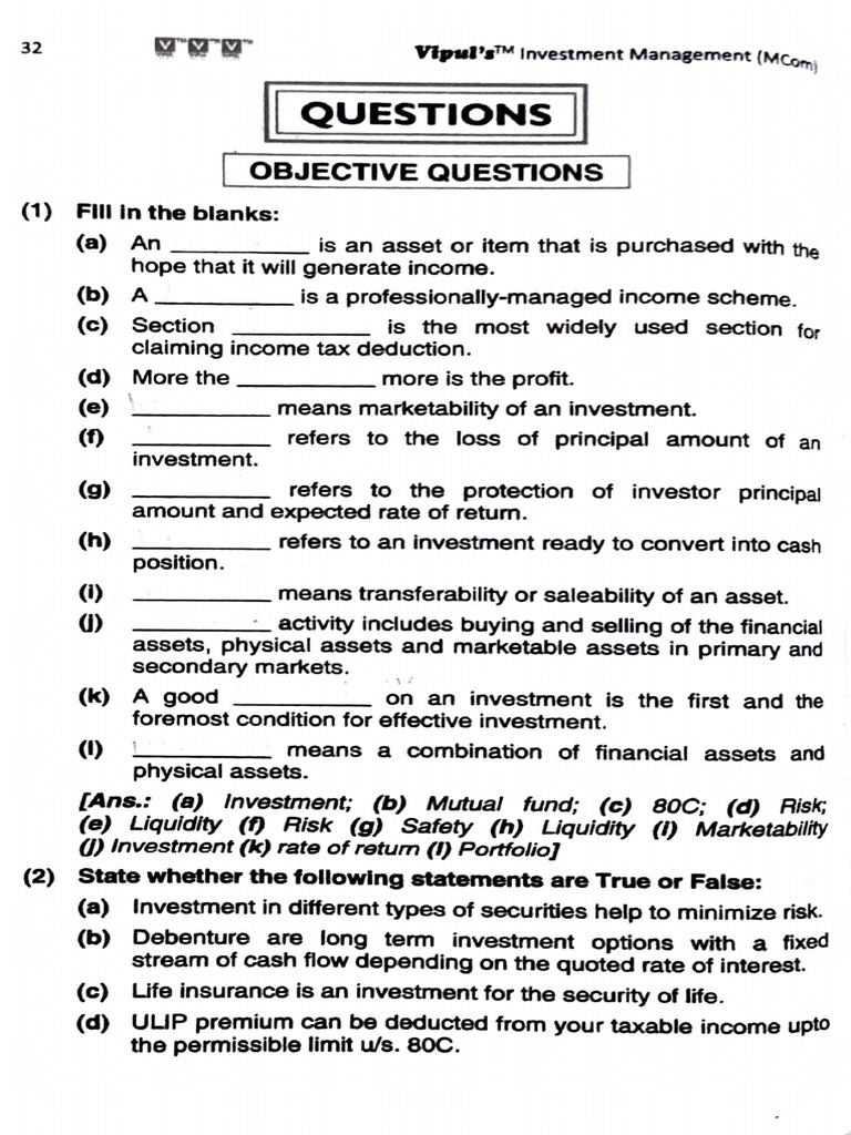 Investment Management Objectives PDF Bonds (Finance) Modern Portfolio Theory