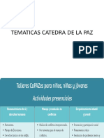 Tematicas Catedra de La Paz
