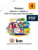 Science: Quarter 4 - Module 1: Soil: It's Types and Characteristics