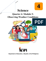 Science: Quarter 4-Module 5: Observing Weather Conditions