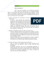 Assessment Task No. 2 My Weekly Student Journal # 2 Directions: Write Your Quick Thoughts On The Following Questions