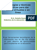 Estrategias y Técnicas Didácticas para Dar Clases Virtuales