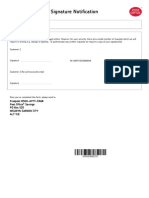 Signature Notification Form