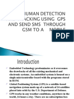 Live Human Detection and Tracking Using Gps and Send Sms Through GSM To A Mobile