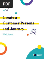 Create a Customer Persona and Journey