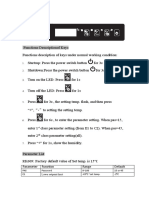 Parameter Function Range Default: PAS Password 0 100 15 or 45 E1 Lower Setpoint Limit - 45°C Set Temp. - 2°C