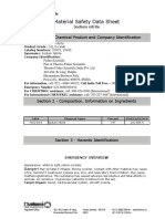 Material Safety Data Sheet: Section 1 - Chemical Product and Company Identification